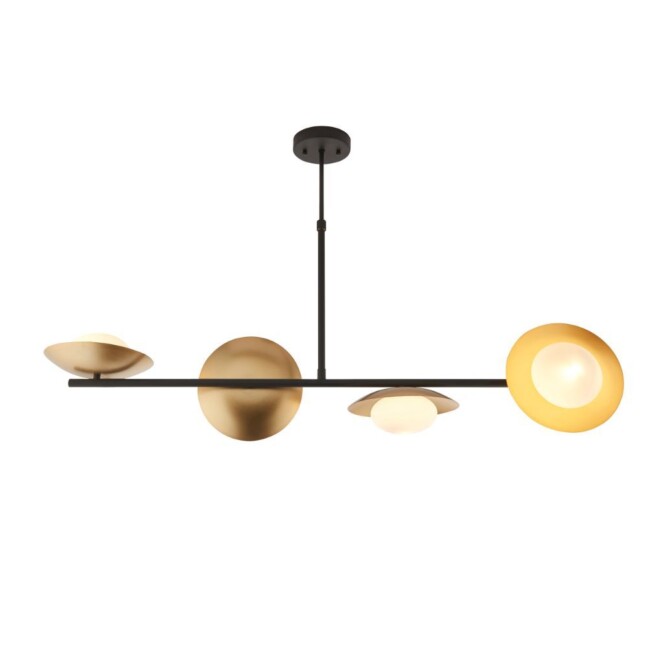 Stylowa wisząca lampa retro Opulence w odcieniu ciemnego brązu