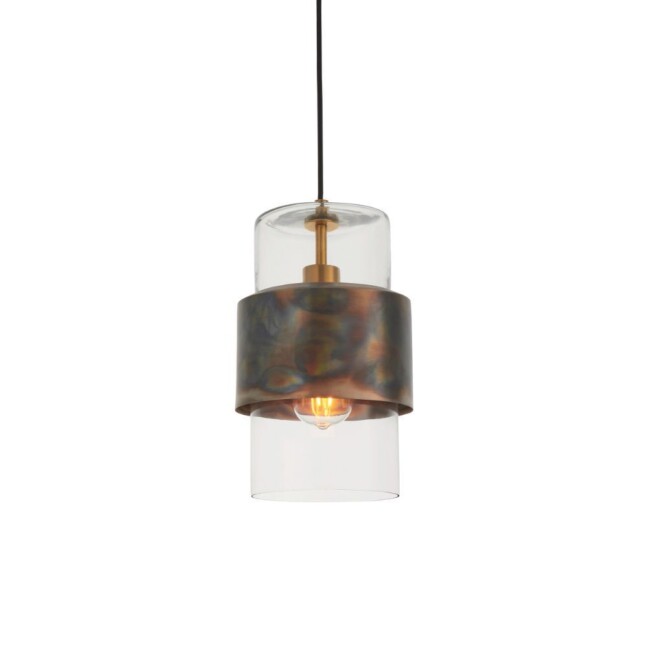 Wisząca lampa Oasis z przezroczystym kloszem