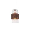 Wisząca lampa Oasis w kolorze miedzi