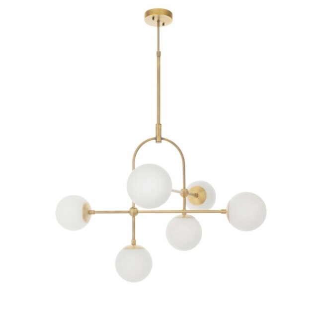 Stylowa lampa wisząca Iris z eleganckimi szklanymi kulami