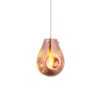 Wisząca lampa Mirage M z kloszem w miedzianym kolorze