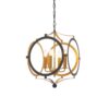 Wisząca lampa Celestial w czarno-złotym wykończeniu