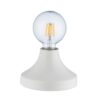 Biała ceramiczna lampa stołowa Spark
