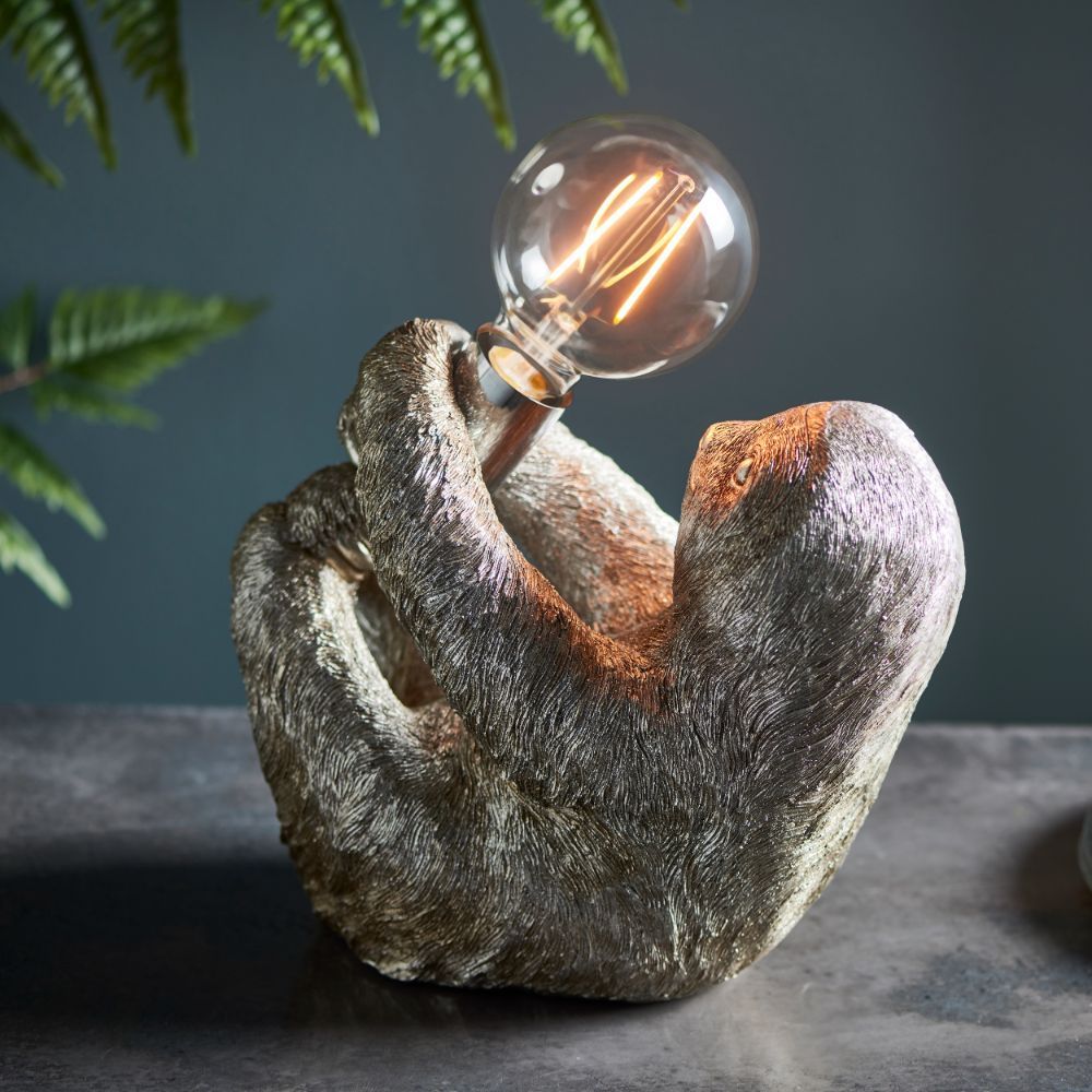 Unikalna lampa stołowa Zodiac w kształcie leniwca