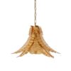 Stylowa lampa wisząca Paradise w kształcie złotych liści