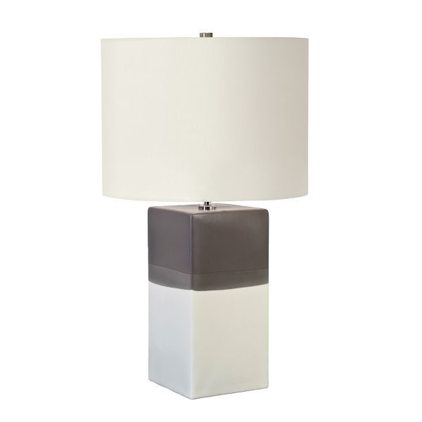 Kremowa lampa stołowa Alba o eleganckim designie