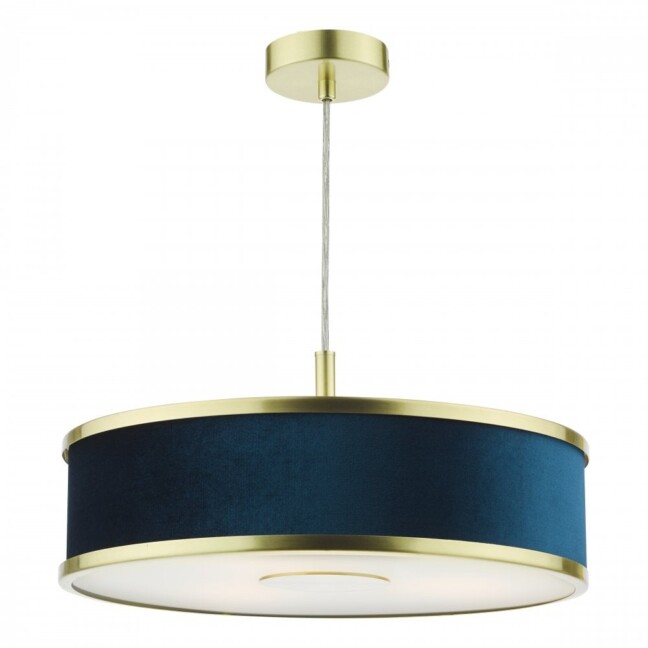 Stylowa granatowa lampa wisząca Alvaro