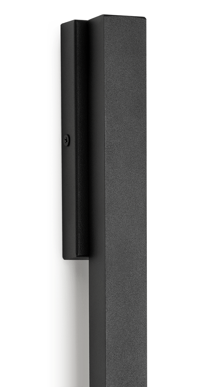 Nowoczesny czarny kinkiet LED ASSE