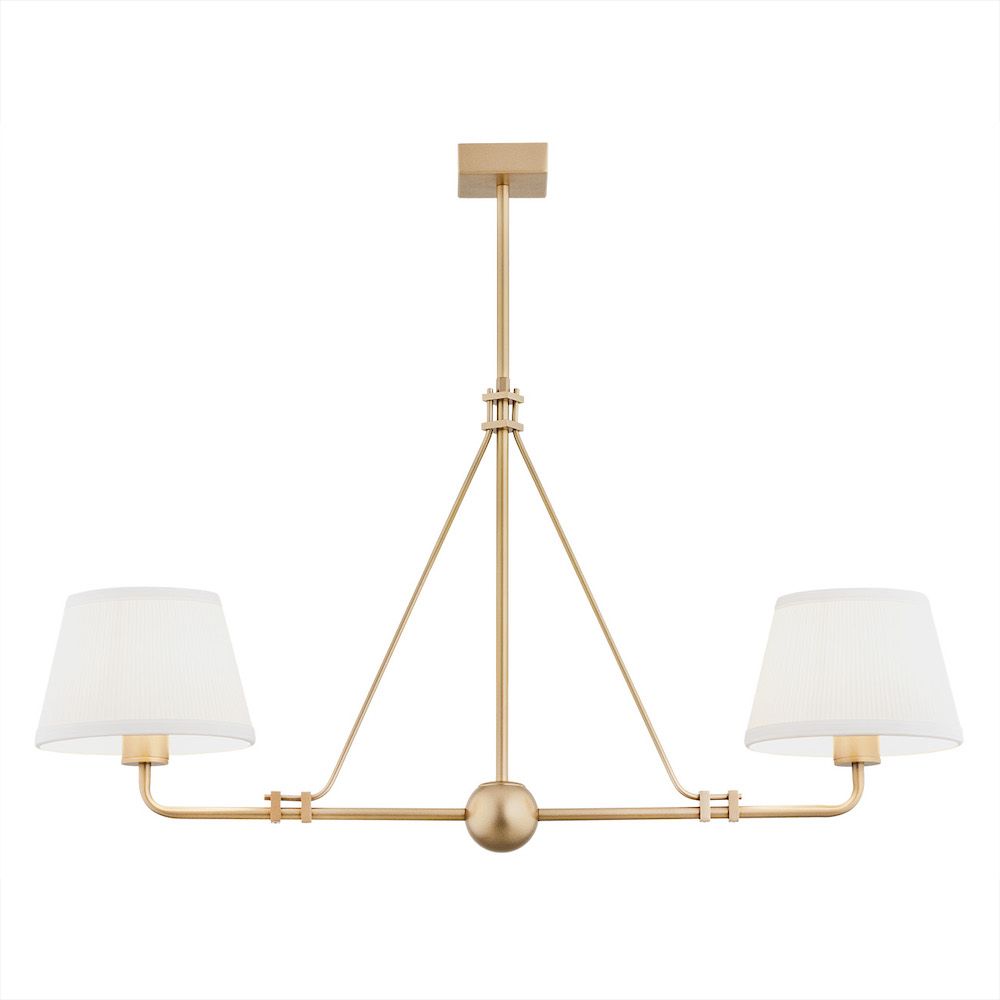 Elegancka wisząca lampa Atrani w stylu postarzanego złota
