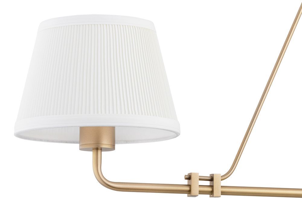 Elegancka wisząca lampa Atrani w stylu postarzanego złota