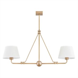 Elegancka wisząca lampa Atrani w stylu postarzanego złota