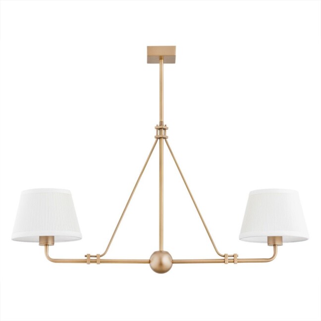 Elegancka wisząca lampa Atrani w stylu postarzanego złota