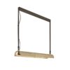 Drewniana lampa wisząca LED Aluet S/100