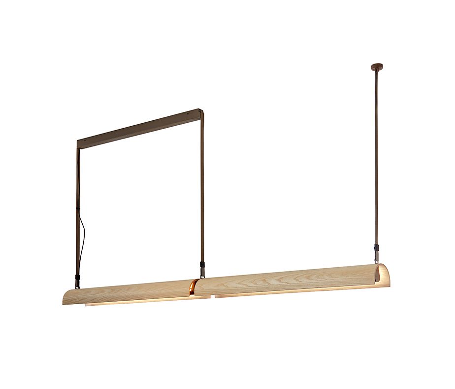 Wisząca lampa LED Aluet S/100/2L w wydłużonym kształcie