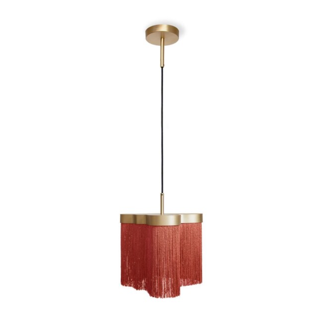 Wisząca lampa Arcipelago so aragosta z pomarańczowymi frędzlami