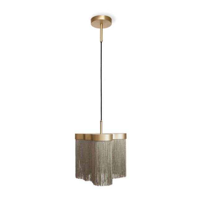 Wisząca lampa Arcipelago so sand z beżowymi frędzlami