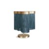 Lampa stołowa Arcipelago ta fog blue z frędzlami i funkcją ściemniania