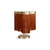 Lampa stołowa Arcipelago ta rust w rdzawym odcieniu frędzli
