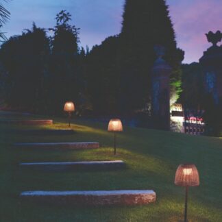 Brązowy słupek ogrodowy LED Atticus B/50