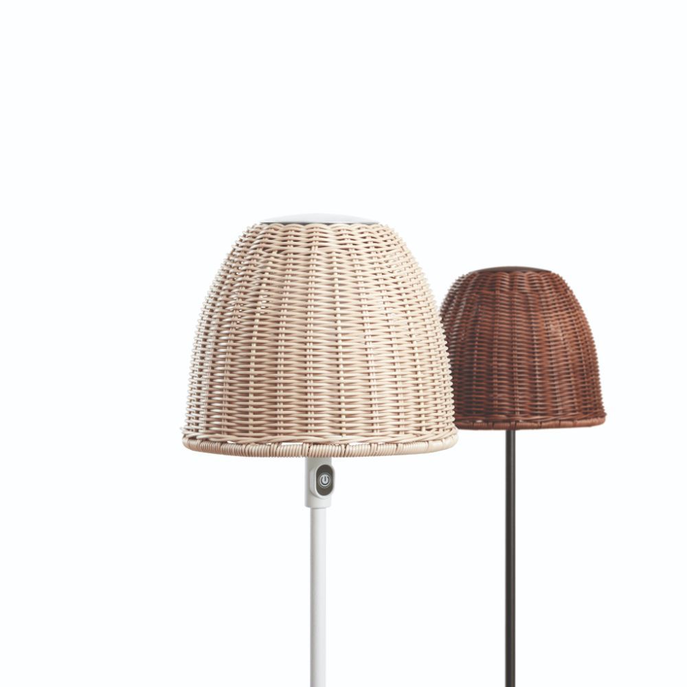 Brązowa lampa stojąca Atticus P/114 do użytku zewnętrznego