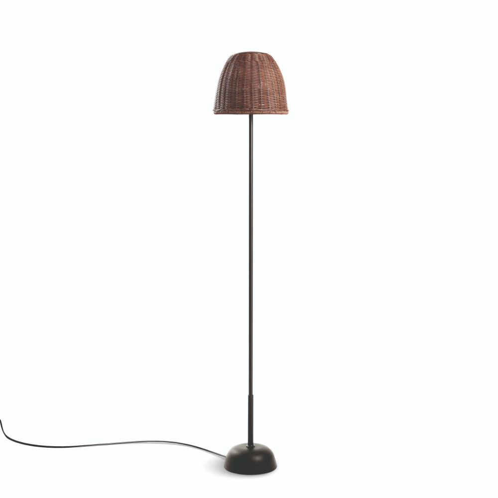 Brązowa lampa stojąca Atticus P/114 do użytku zewnętrznego