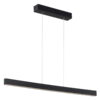 Lampa wisząca Balans - czarna listwa nad marmurowy blat