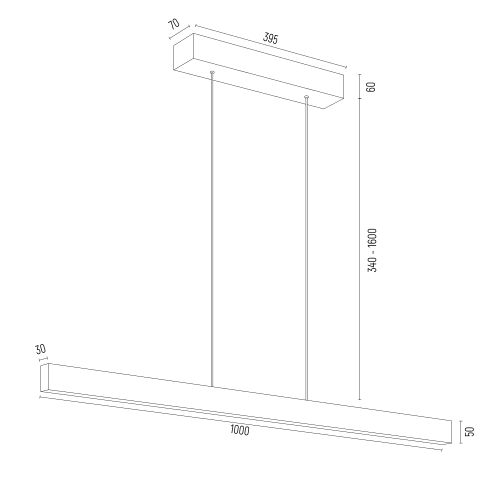 Lampa wisząca Balans - czerwona, nad wyspę z lastryko