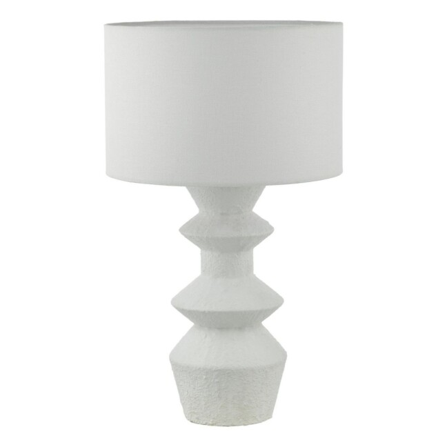 Bidelia – elegancka biała lampa stołowa do salonu