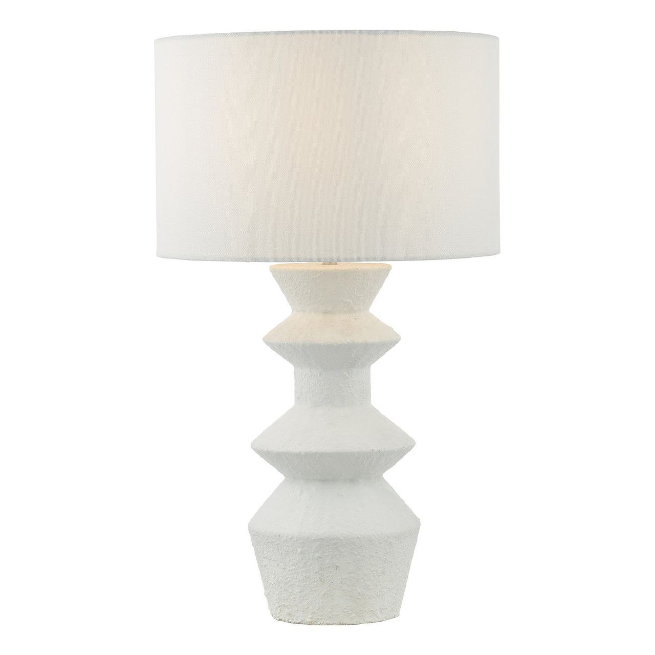 Bidelia – elegancka biała lampa stołowa do salonu