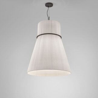 Biała, duża lampa wisząca Folie S/70