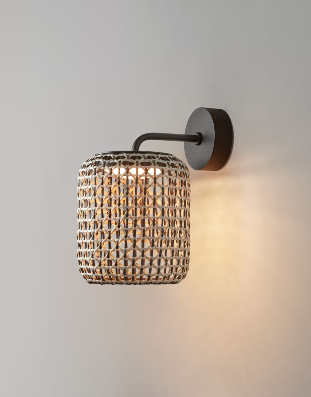 Brązowy kinkiet zewnętrzny Nans A/02 Outdoor o klasie szczelności IP54