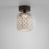 Beżowa wisząca lampa sufitowa Nans PF/16 Outdoor o klasie szczelności IP54