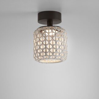 Beżowa wisząca lampa sufitowa Nans PF/16 Outdoor o klasie szczelności IP54