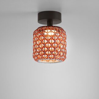 Mała czerwona lampa sufitowa Nans PF/16 Outdoor