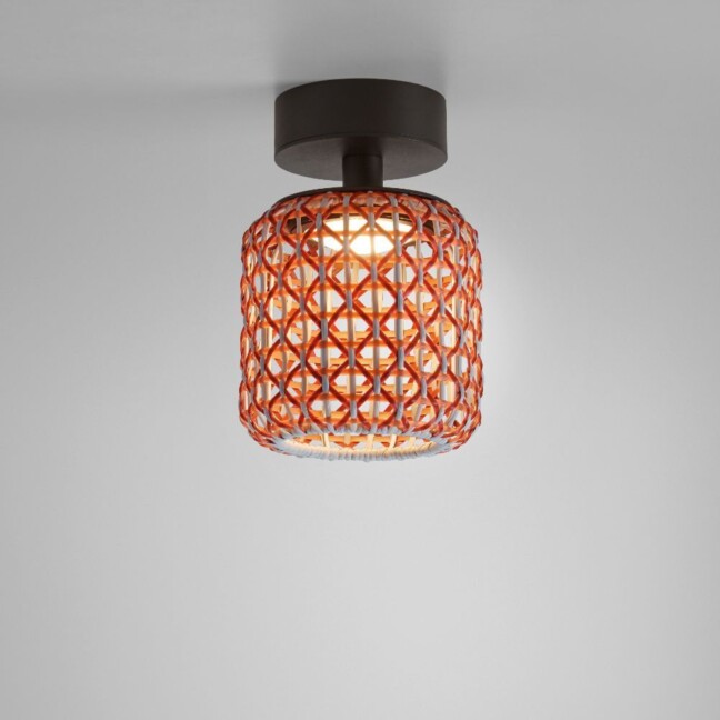 Mała czerwona lampa sufitowa Nans PF/16 Outdoor