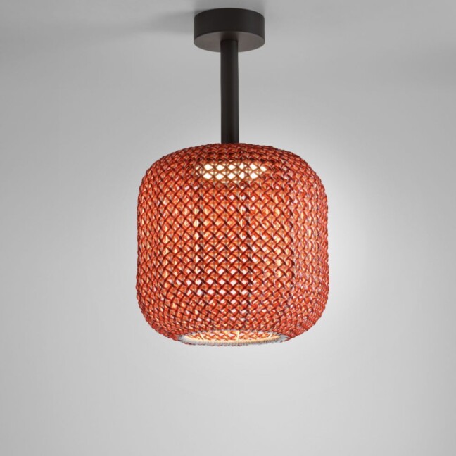 Czerwona lampa sufitowa Nans PF/31 Outdoor