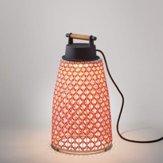 Czerwona przenośna lampa ogrodowa Nans Portable M/49 Outdoor