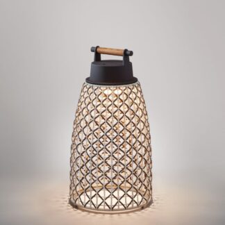 Brązowa przenośna lampa Nans Portable M/49/R Outdoor w dużym rozmiarze