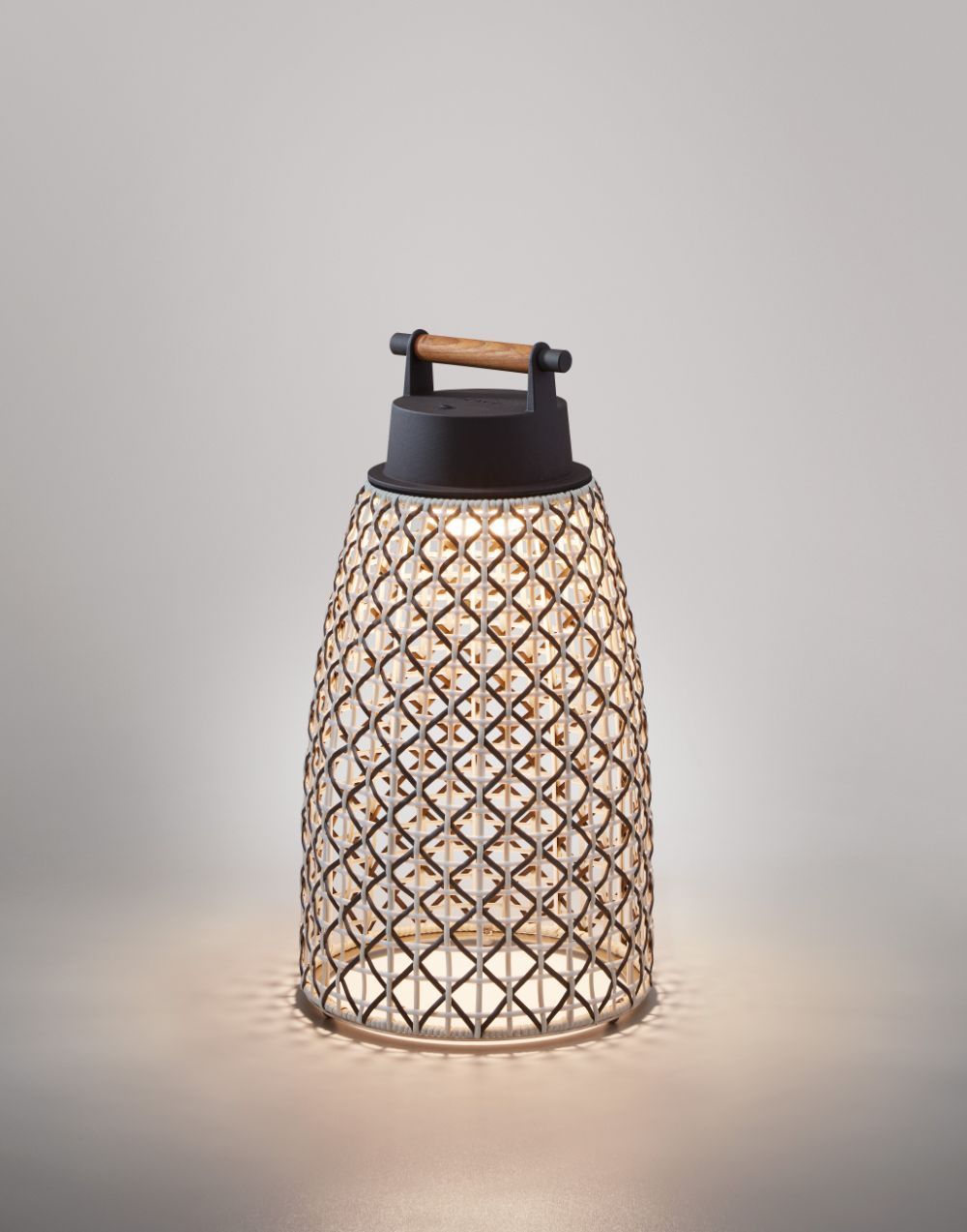 Brązowa przenośna lampa Nans Portable M/49/R Outdoor w dużym rozmiarze