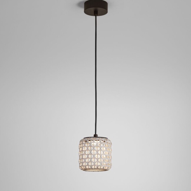 Beżowa, mała lampa wisząca Nans S/16 Outdoor