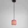 Czerwona, niewielka lampa wisząca Nans S/16 Outdoor