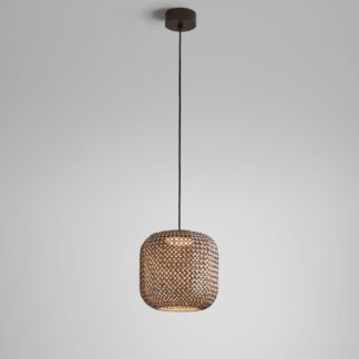 Brązowa lampa wisząca Nans S/31 Outdoor