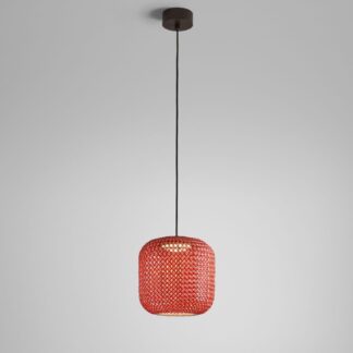 Czerwona lampa wisząca Nans S/31 Outdoor