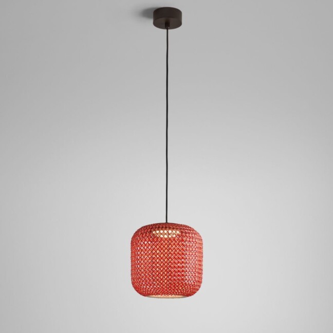 Czerwona lampa wisząca Nans S/31 Outdoor
