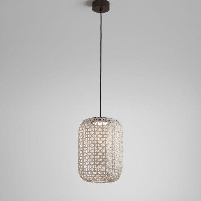 Beżowa wisząca lampa zewnętrzna Nans S/31.2 LED