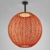 Czerwona, duża lampa sufitowa Nans Sphere PF/80