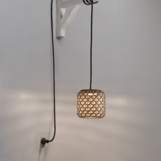 Brązowa lampa wisząca Nans S/16/H Outdoor