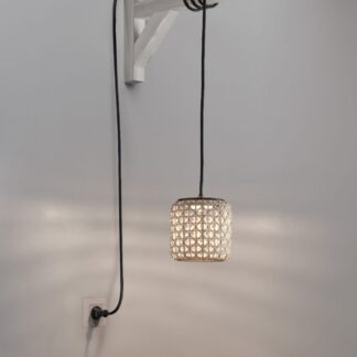 Beżowa lampa wisząca Nans S/16/H Outdoor