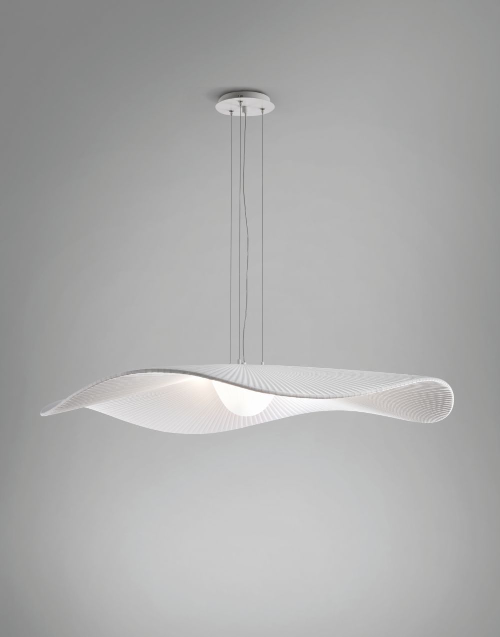 Wisząca lampa LED Mediterrània S/105 w białym kolorze, IP20