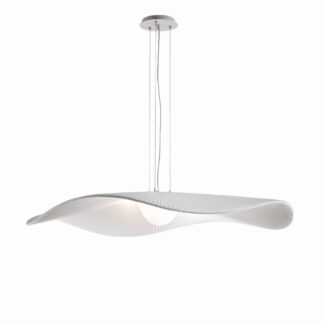 Wisząca lampa LED Mediterrània S/105 w białym kolorze, IP20